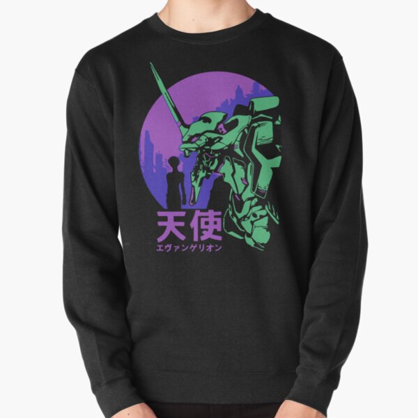 Neon Genesis Evangelion Retro Vintage Pullover Sweatshirt RB0801 product Offical anime sweater Merch