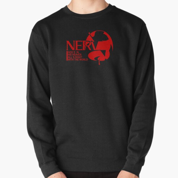 Evangelion NERV Pullover Sweatshirt RB0801 product Offical anime sweater Merch