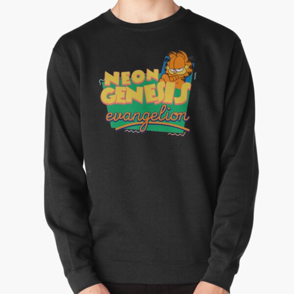 neon genesis evangelion garfield  Pullover Sweatshirt RB0901 product Offical anime sweater 2 Merch