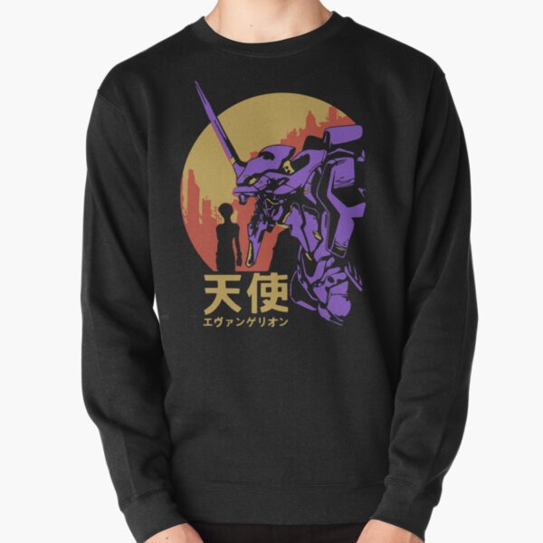 Neon Genesis Evangelion Retro Vintage Pullover Sweatshirt RB0801 product Offical anime sweater Merch