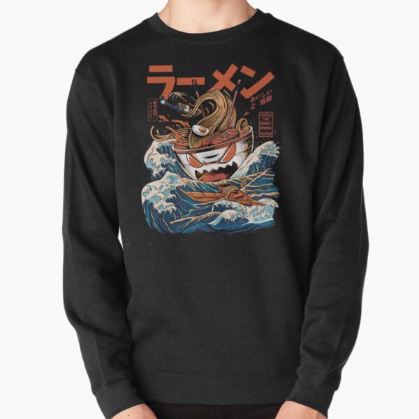 The black Great Ramen Pullover Sweatshirt RB0901 product Offical anime sweater 3 Merch